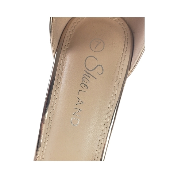 Shaeland Charming Ankle Strap Rounded Buckle Open Toe Stiletto. Rose Gold Sz 7 - Picture 14 of 15